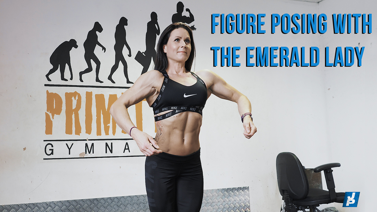 Figure Posing With The Emerald Lady